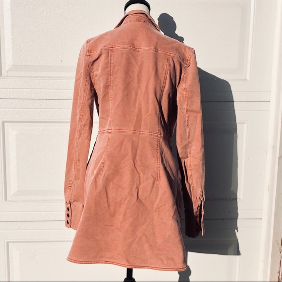 FREE PEOPLE Gorgeous Dust Pink Front Snap Jacket - Picture 8 of 16